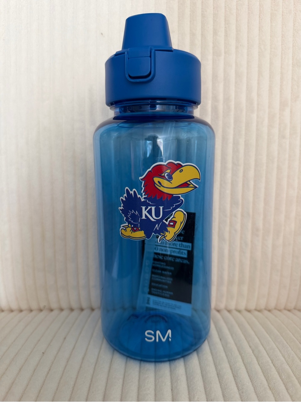 Kansas Jayhawks Blue Sports Water Bottle - Simple Modern